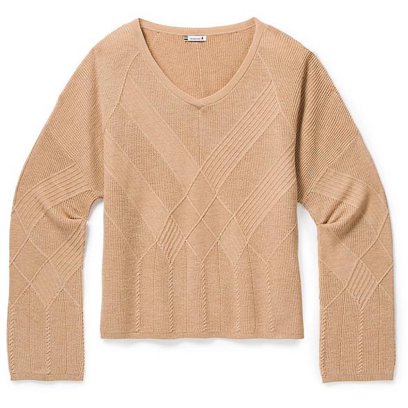 

Свитер женский Smartwool Shadow Pine Cable V-Neck Sweater M Персиковый