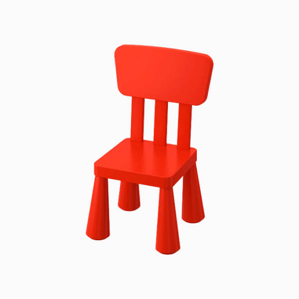

Дитячий стілець IKEA MAMMUT Червоний 403.653.66