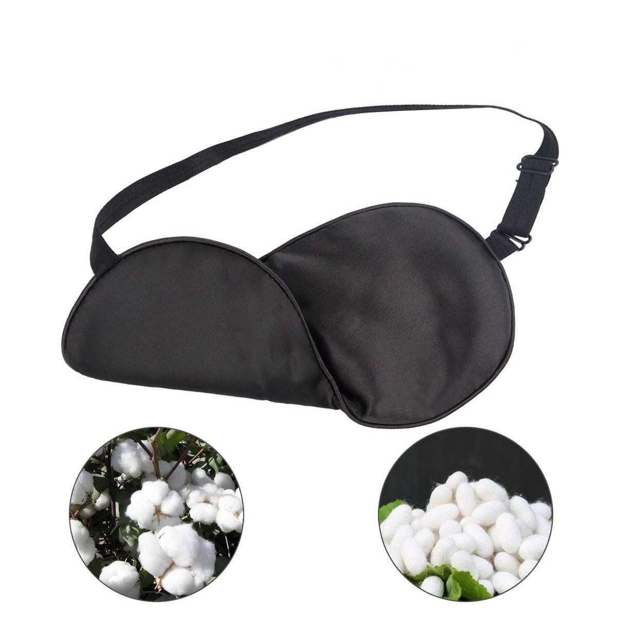 

Маска для сна шелковая + беруши Silenta Silk Black