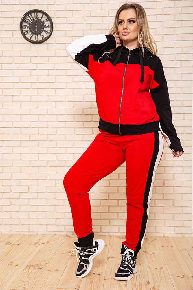 

Спорт костюм женский 102R030-1 цвет Красный XXL-3XL