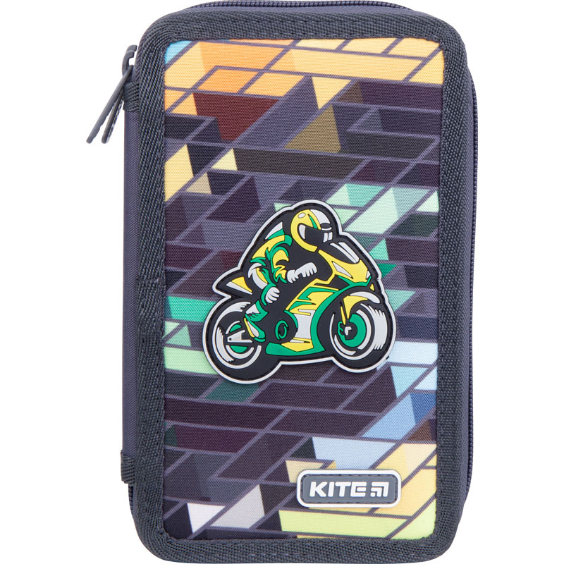 

Коллекция 2021! Пенал без наполнения Kite Education Motorbike K21-623-2, 2 отделения