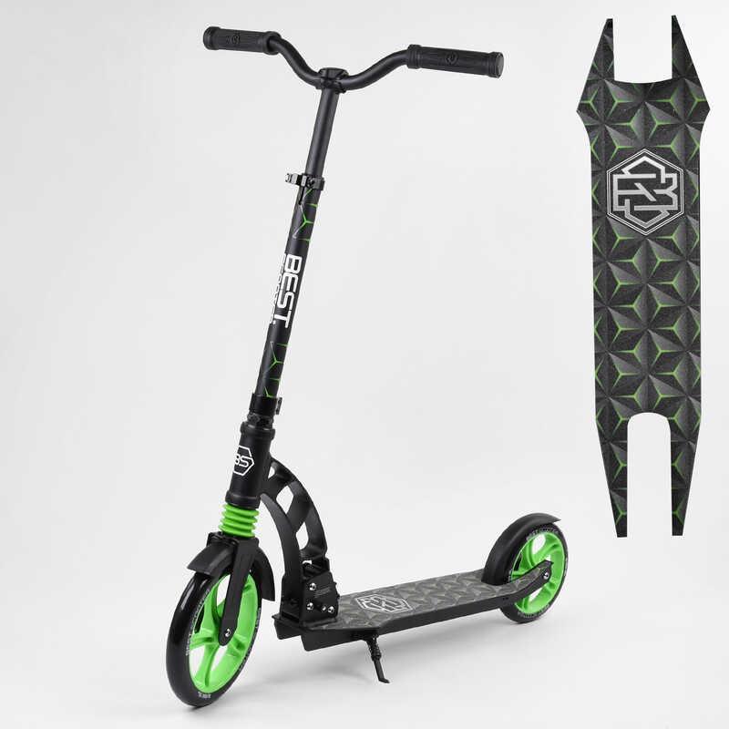 

Самокат двухколесный "Best Scooter" 62798, Черно-зеленый