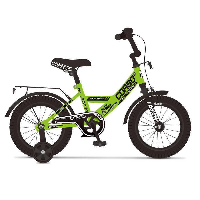

Велосипед 18" дюймов 2-х колёсный "CORSO" CL-18223, Зеленый