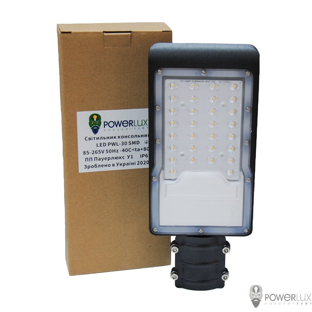

Светильник светодиодный консольный POWERLUX PWL 30W IP65-ZT, PW15316