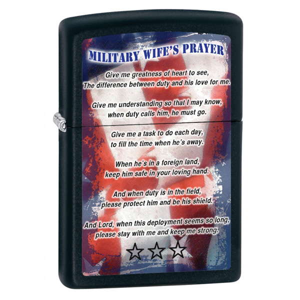 

Зажигалка Zippo Military Wifes Prayer 28315