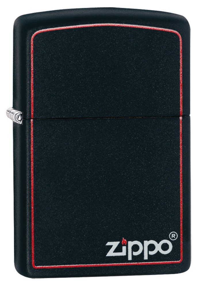 

Зажигалка Zippo BLACK MATTE w/ZIPPO BORDER 218 ZB