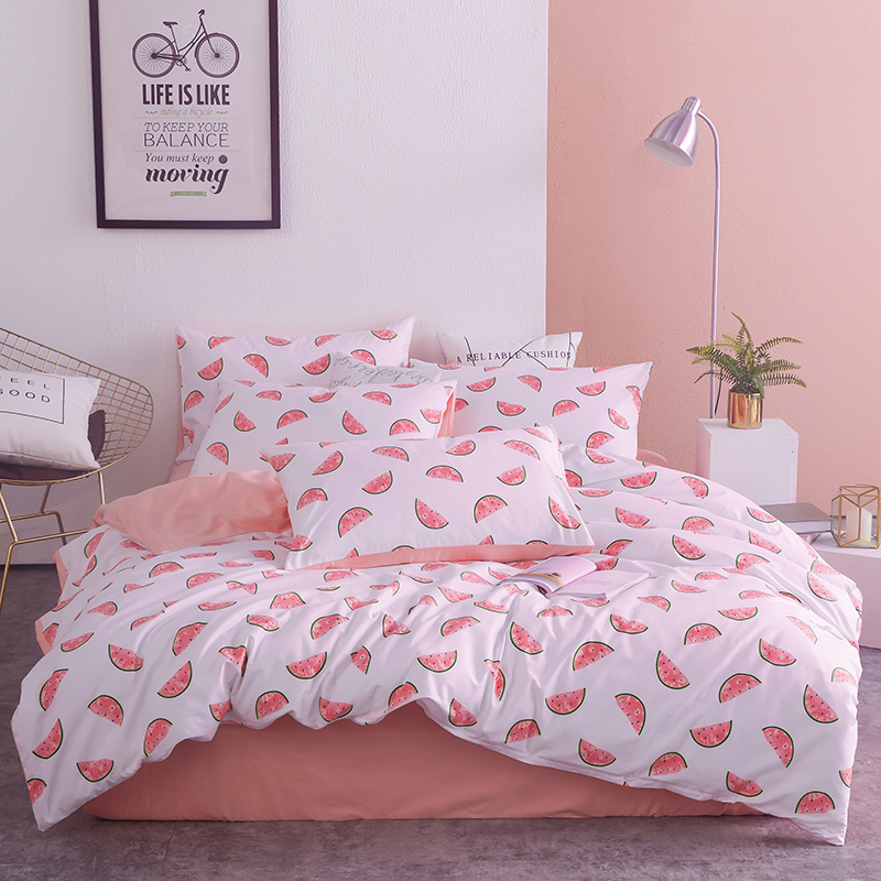 

Комплект постельного белья Watermelon (полуторный) Berni Home Розовый