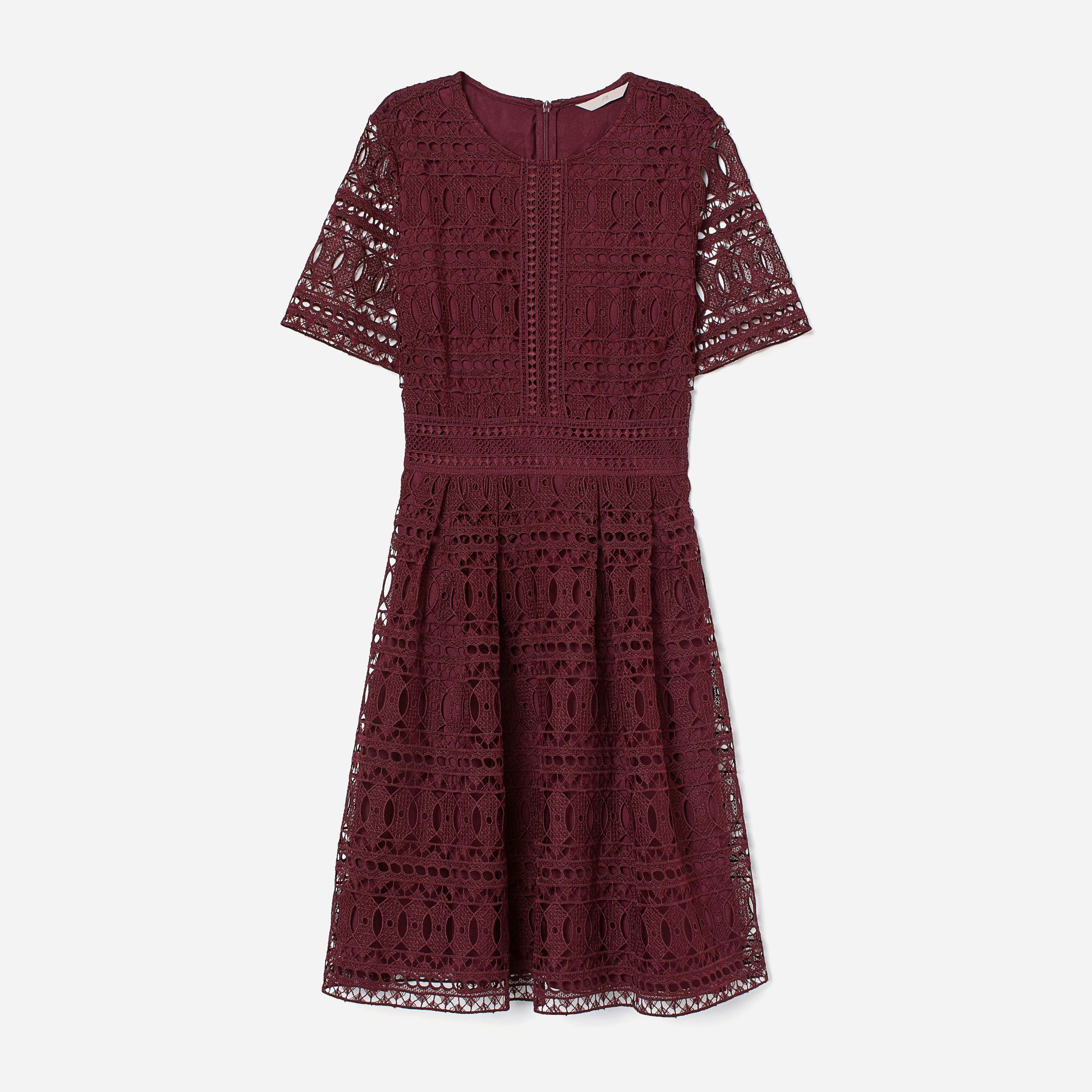 

Платье H&M 404-8103320 XL Бордовое