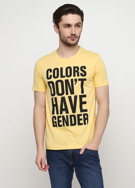 

Футболка мужская United Colors of Benetton S Желтая (1080-389)
