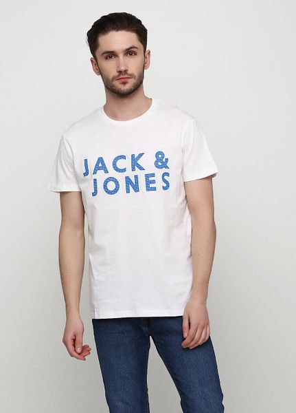 

Футболка мужская JACK&JONES L Белая (1077-084)