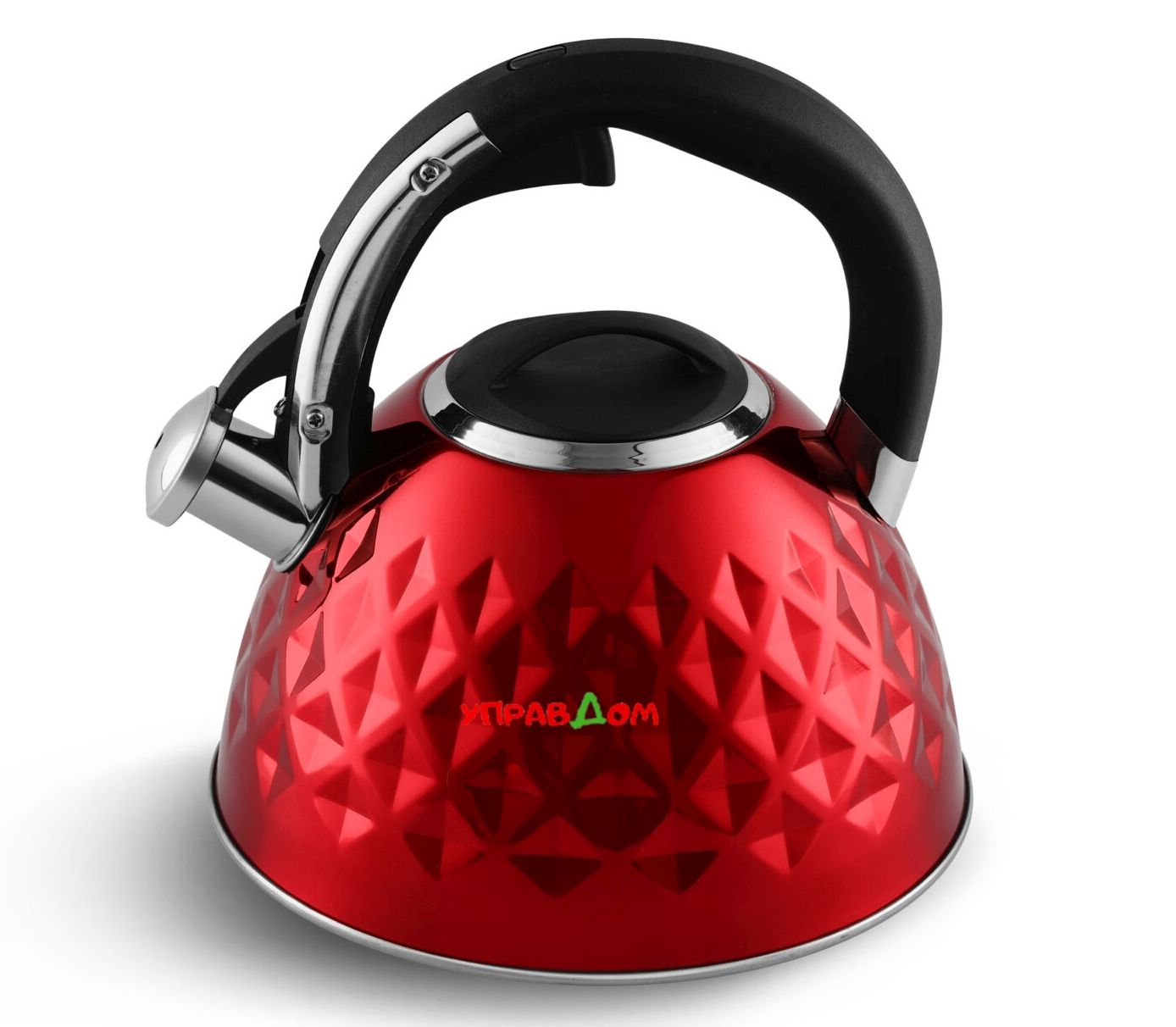 

Чайник из нержавеющей стали со свистком Edenberg 3.0 л Красный (EB-8833R)