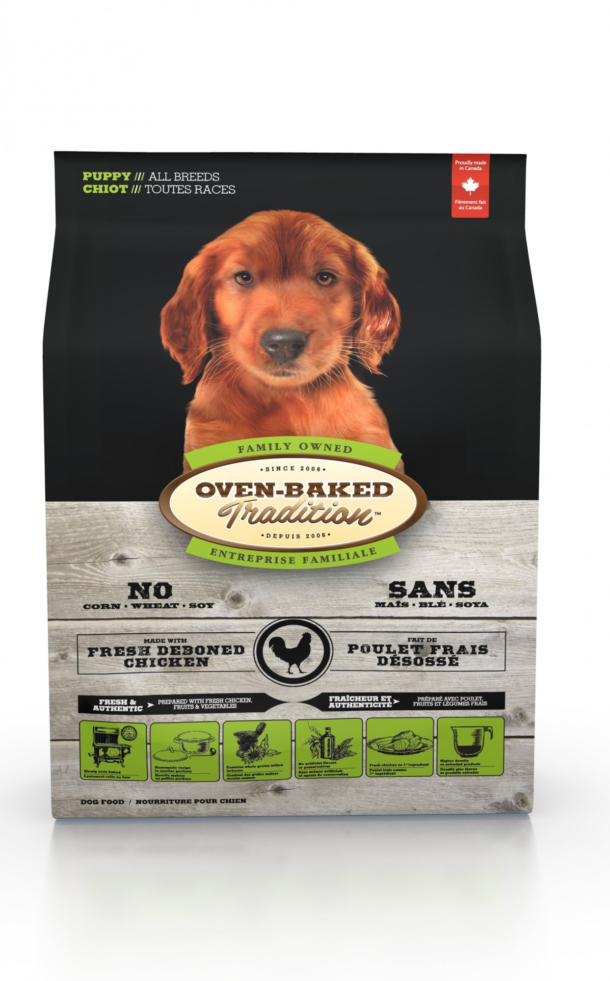 

Сухой корм для щенков всех пород Oven-Baked Tradition Puppy All Breed Chiken со свежим мясом курицы 5,67 кг