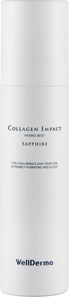 Акція на Спрей для лица Wellderma Увлажнение Collagen Impact Hydro Mist Sapphire 150 мл (8809502183578) від Rozetka UA