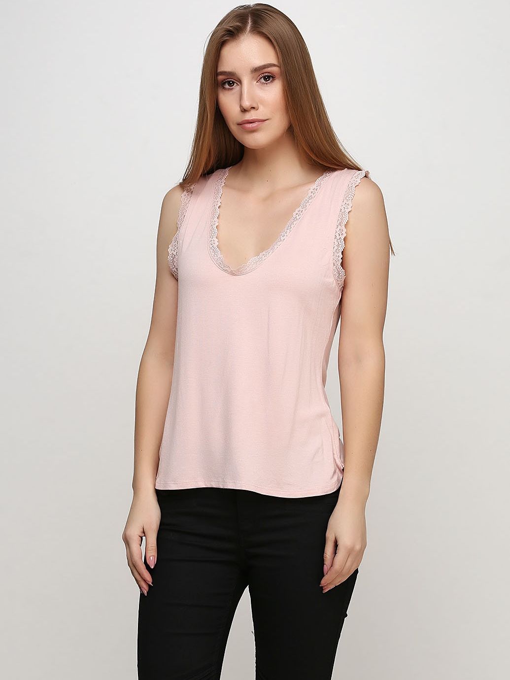 

Майка H&M 0519570-02 M Бежевая