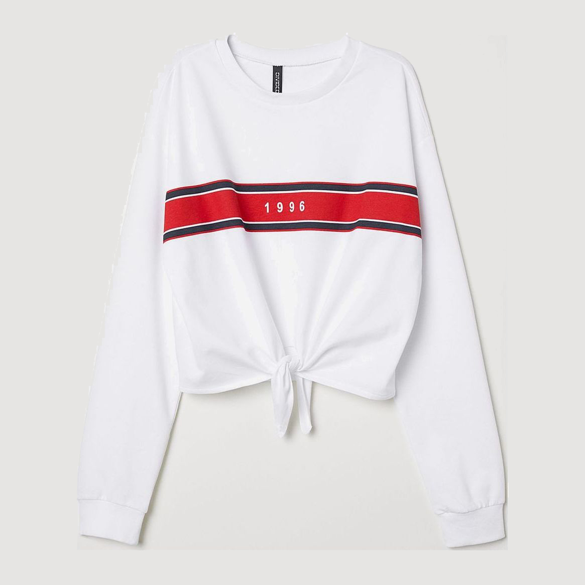 

Свитшот H&M 0675598-03 2XL Белый с красным и темно-синим