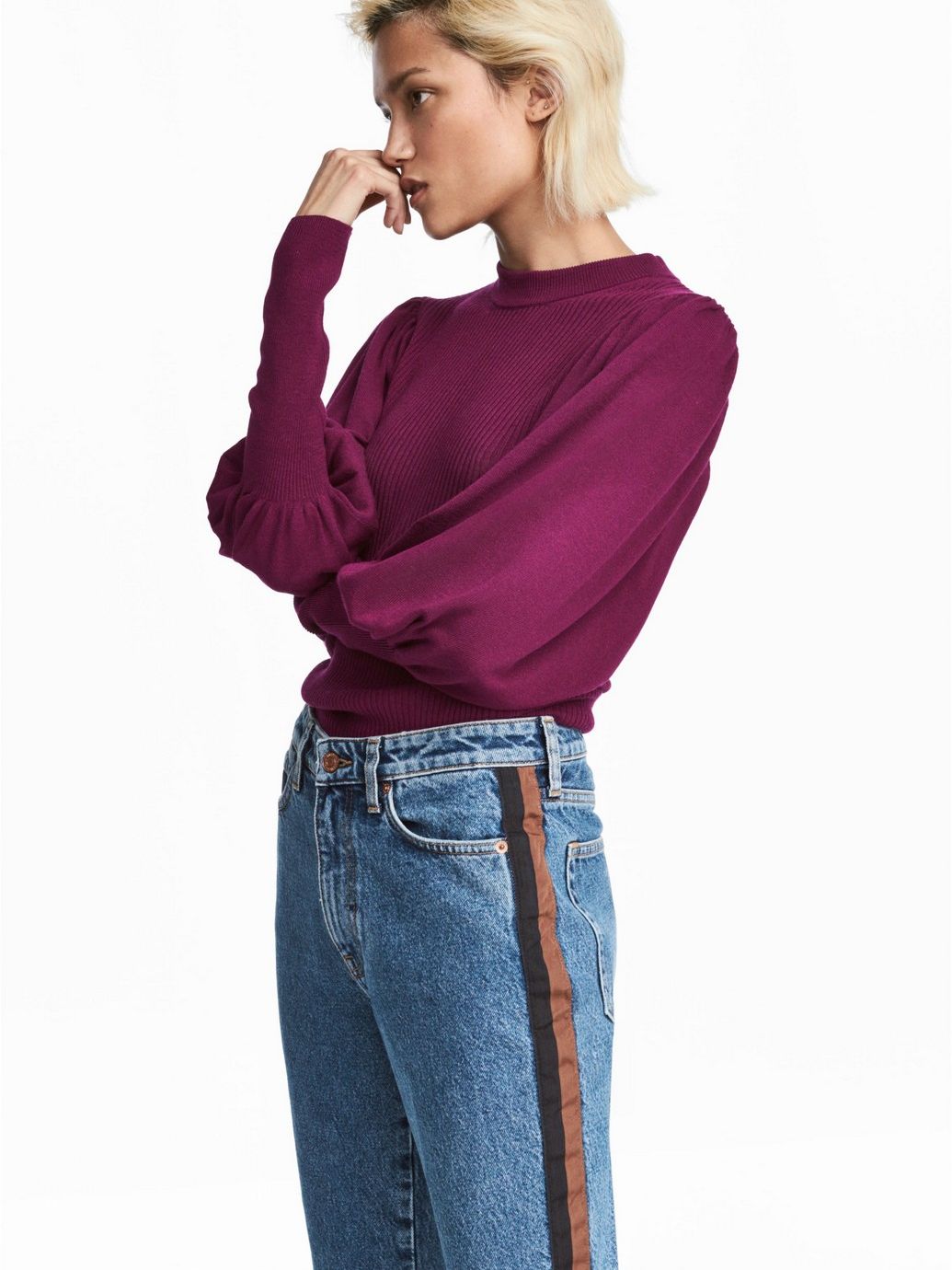 

Джемпер H&M 0544759  Бордовый, Джемпер H&M 0544759 32 Бордовый