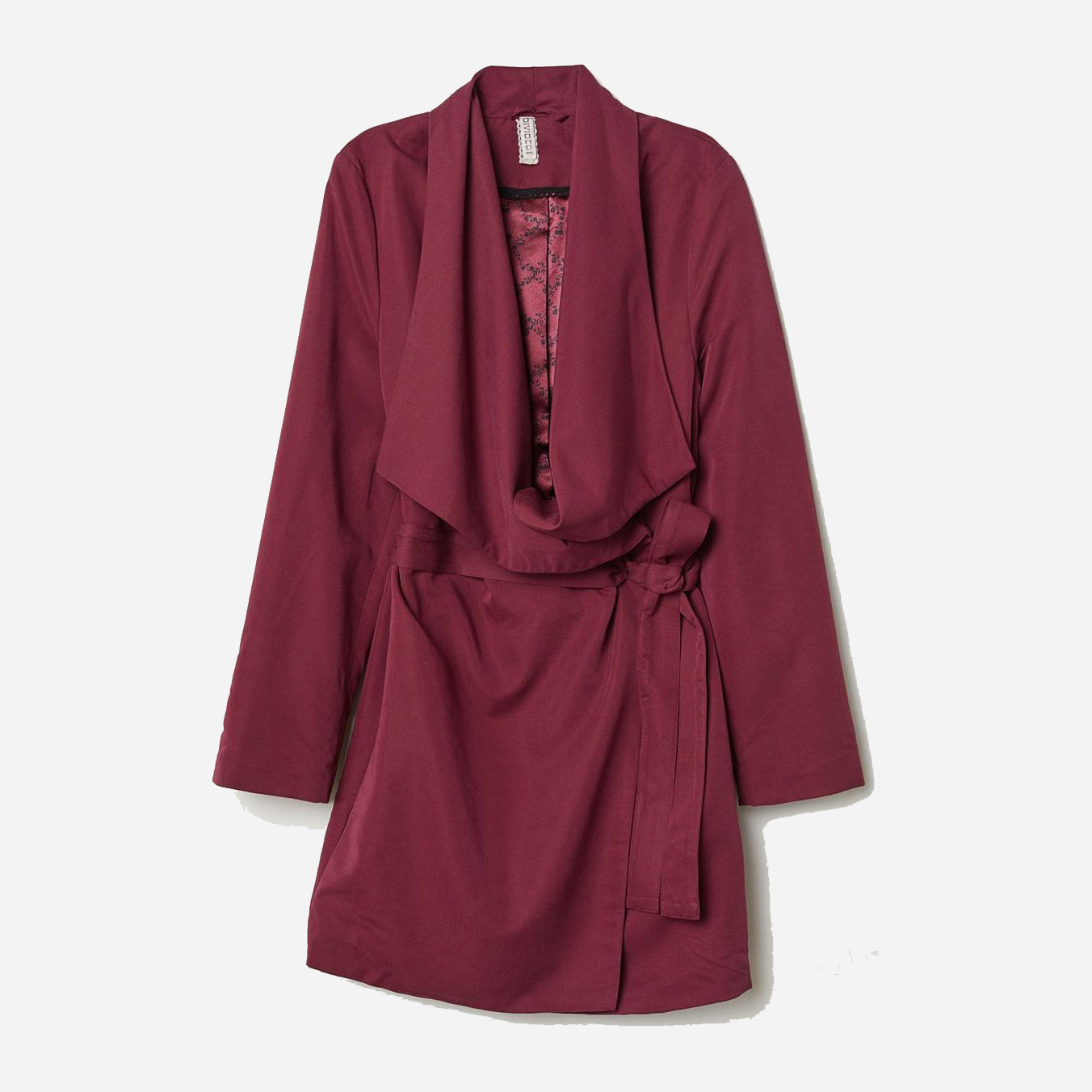 

Тренч H&M 0580301-02 40 Бордовый