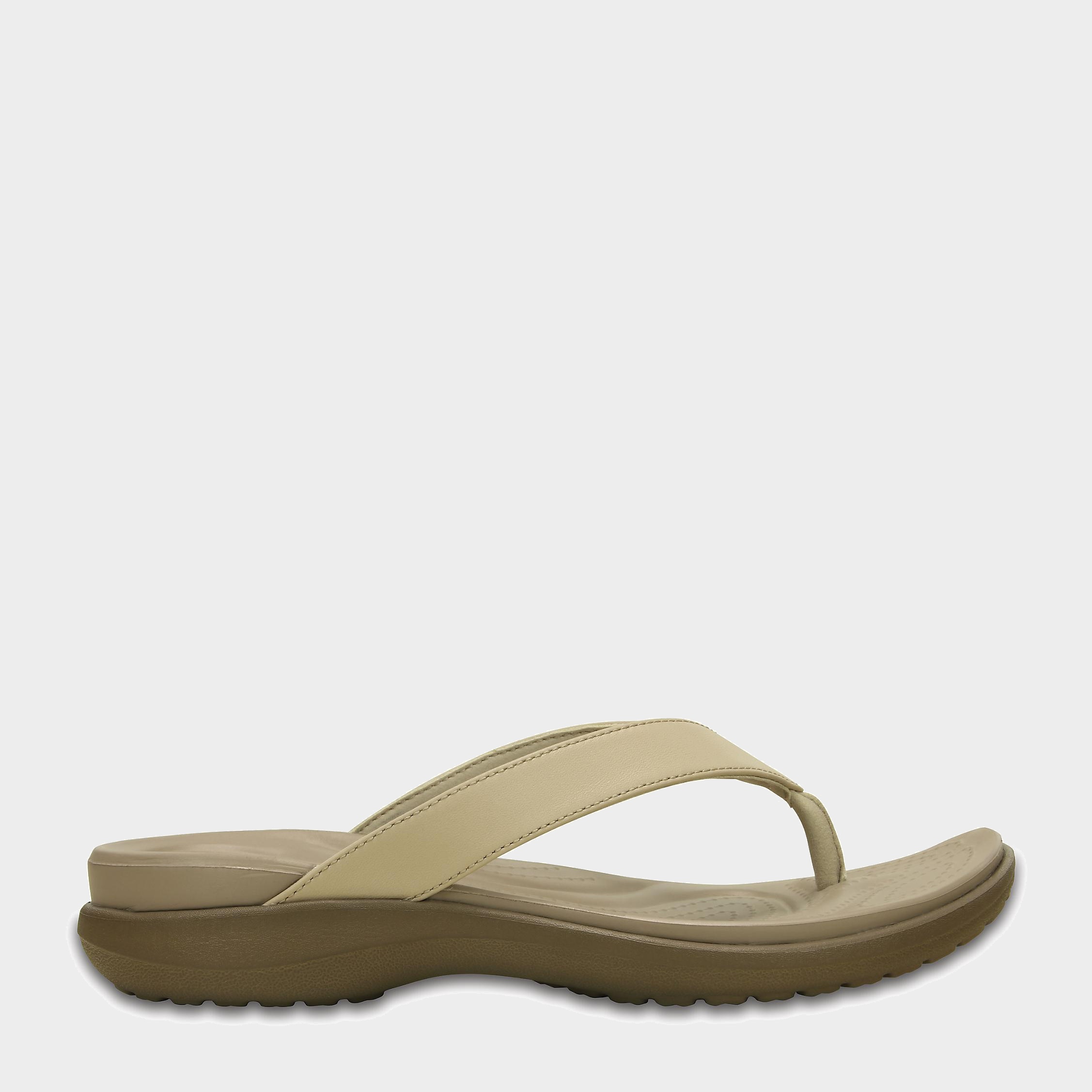 

Вьетнамки Crocs Capri V Flip 202502-27L-W7 37-38 23.8 см Бежевые
