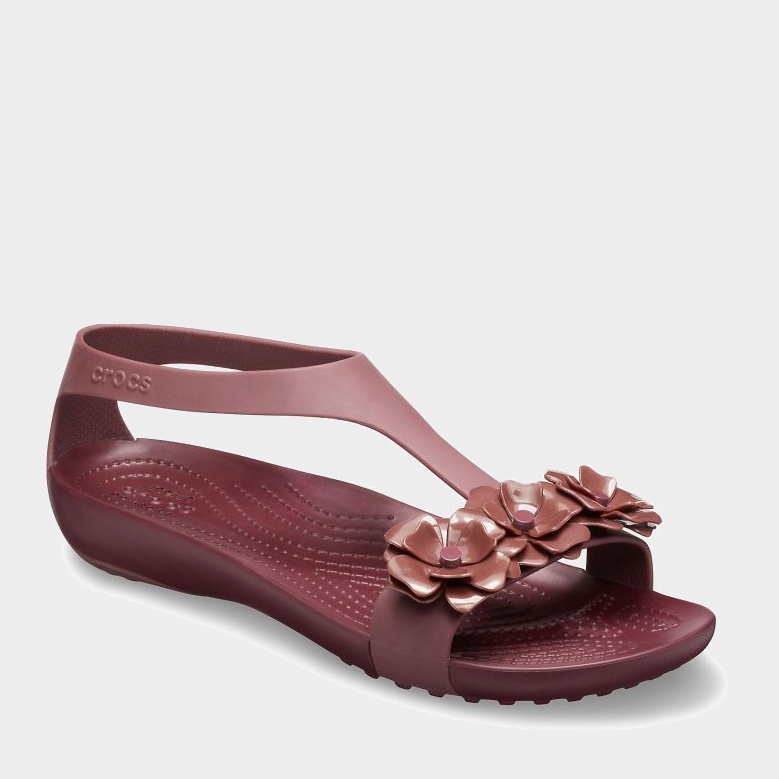 

Сандалии Crocs Jibbitz Serena Embellish Sndl 205601-605-W10 41-42 26.3 см Бордовые