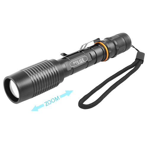 

Фонарь Police 2804-T6, ЗУ 220V, 2x18650, zoom, зажим, Box