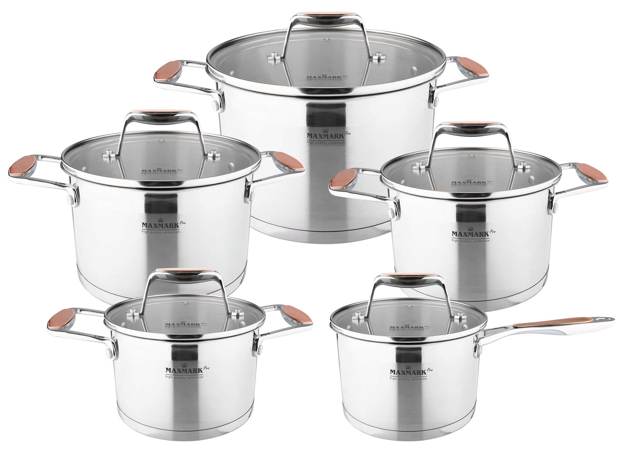 

Набор посуды Maxmark Cooper 6 предметов (MK-LX3210)