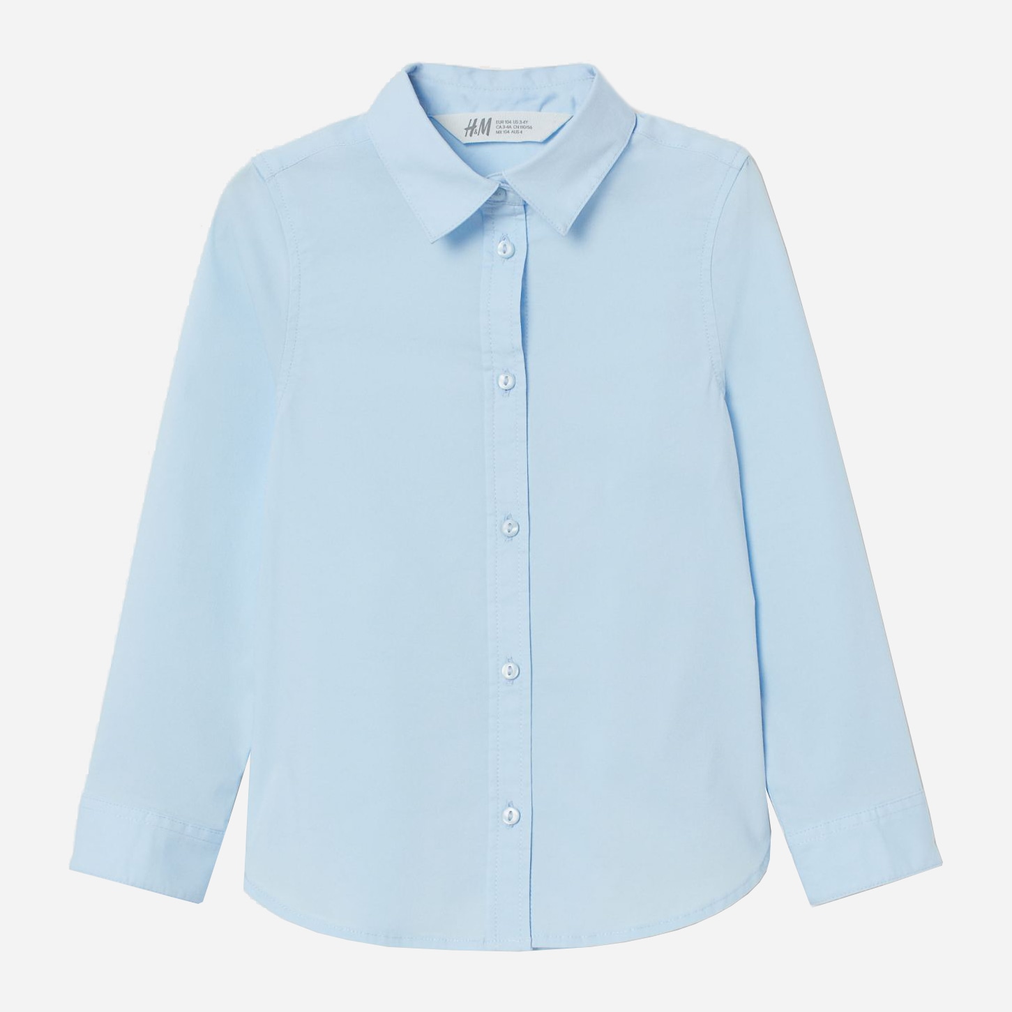 

Рубашка H&M 2303-6507990 170 см Голубая (hm04612512173)