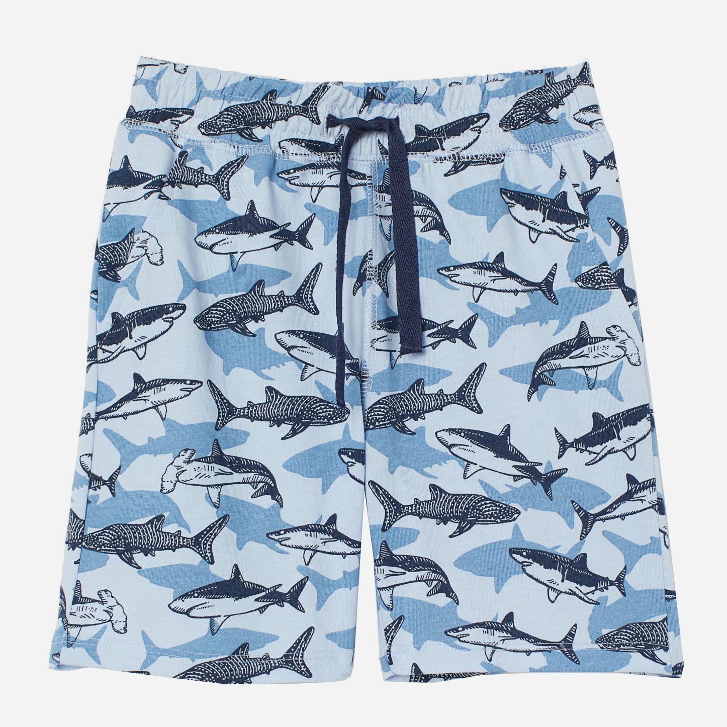 

Шорты H&M 3103-7914891 134 см Синие акулы