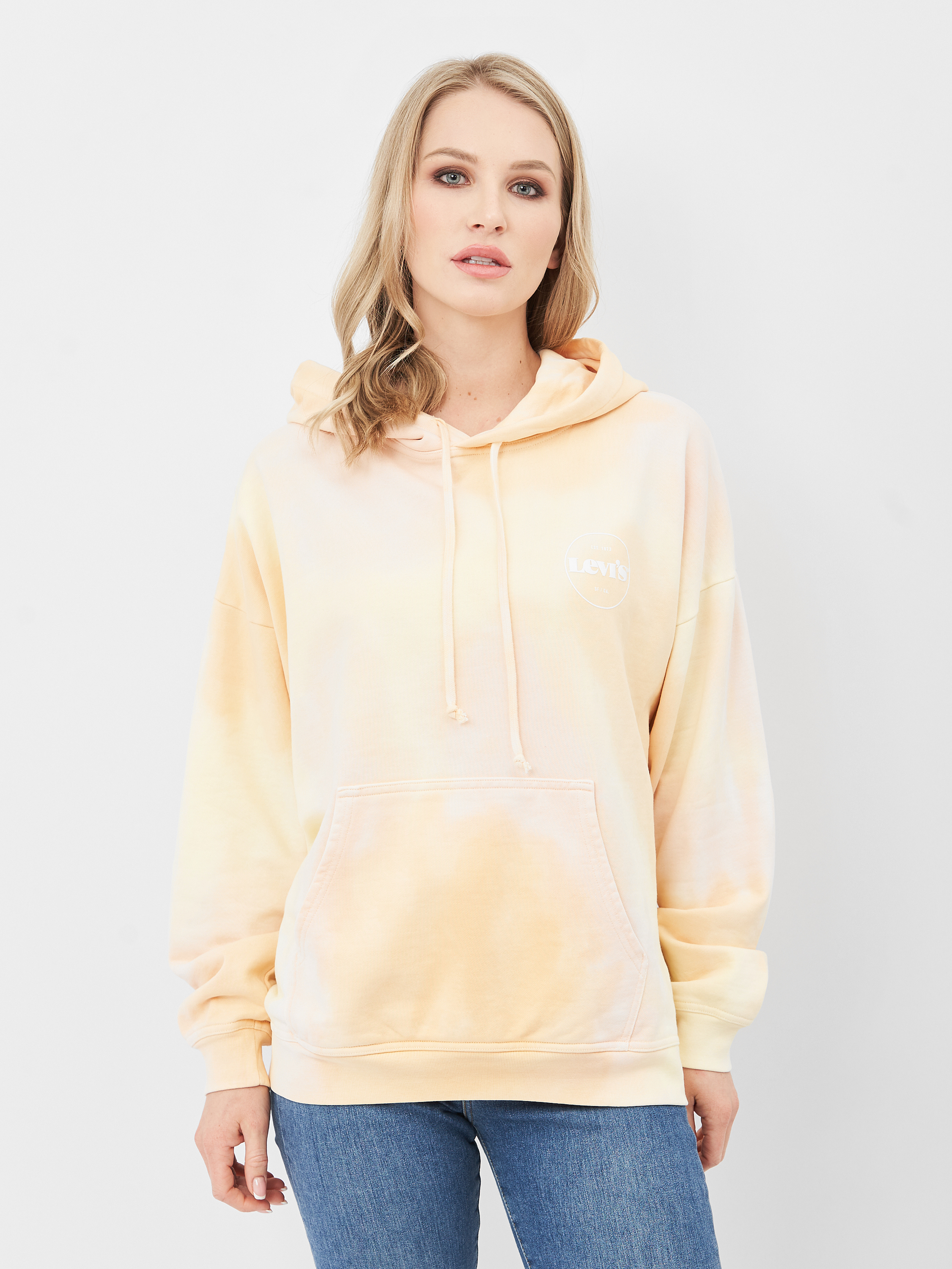 

Худи Levi's Graphic Rider Hoodie Pfd Swirl Dye Opt1 34400-0002 L