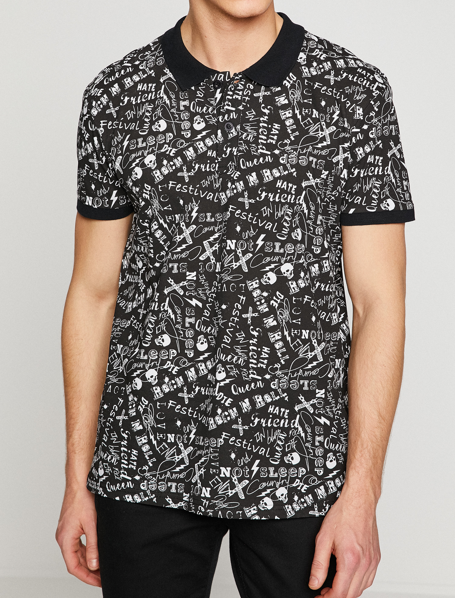 

Поло Koton 8YAM11283LK M Black