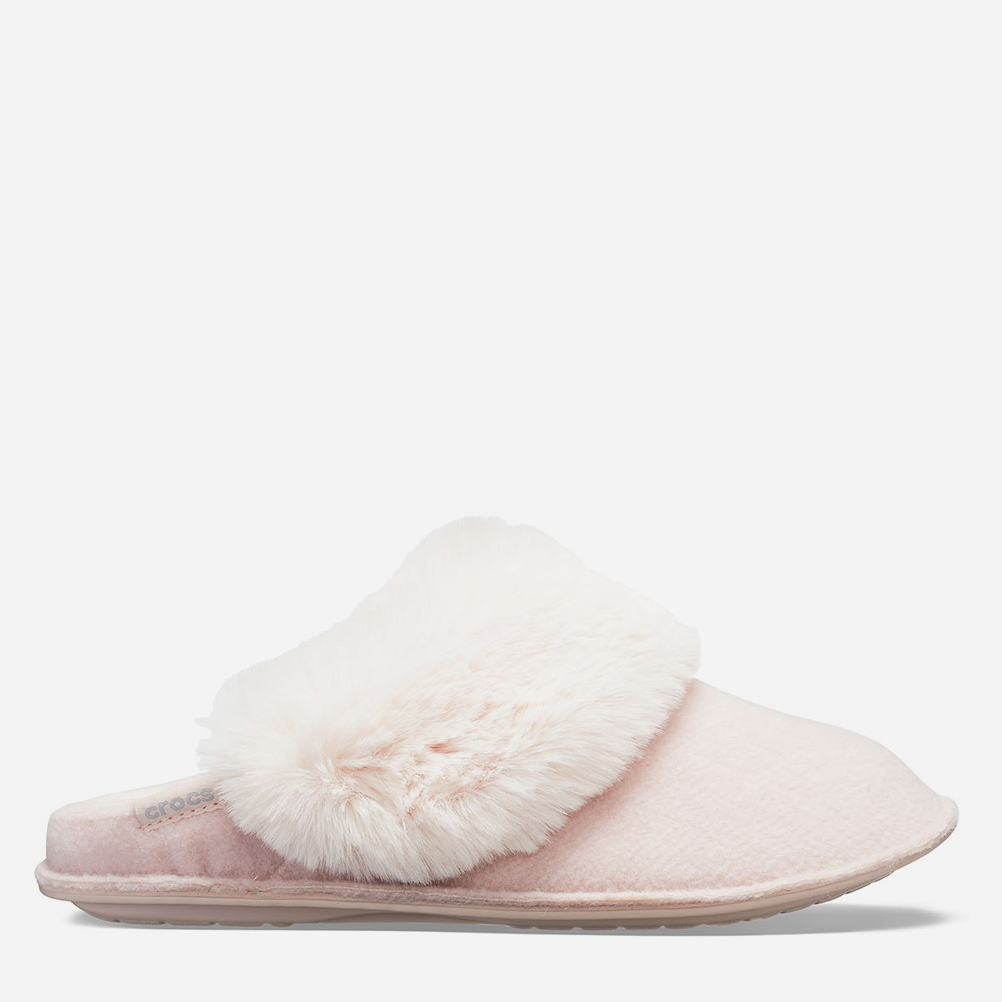 

Комнатные тапочки Crocs Jibbitz CLASSIC LUXE SLIPPER 205394-60D-M7/W9 39-40 24.6 см Розовые
