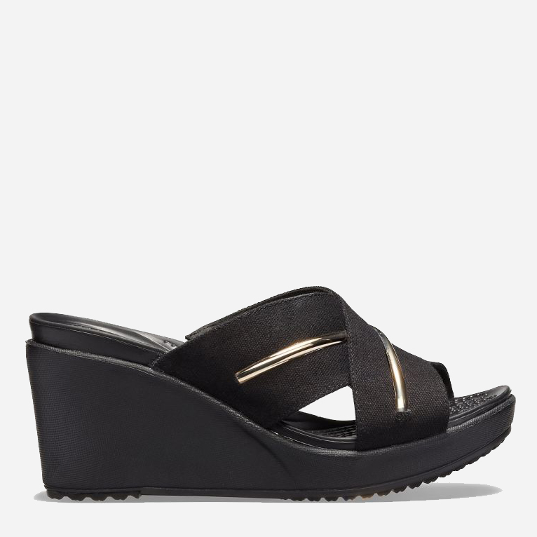 

Шлепанцы Crocs LeighII MetalBlock XSTRP 205566-98A-W5 34-35 Черные
