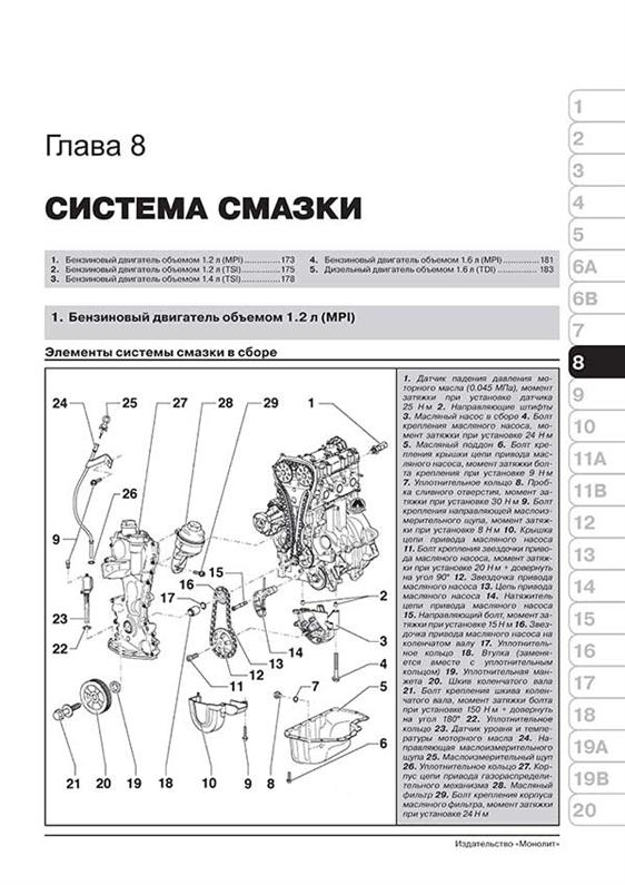 Руководство по ремонту и эксплуатации Skoda Rapid с 2012 года