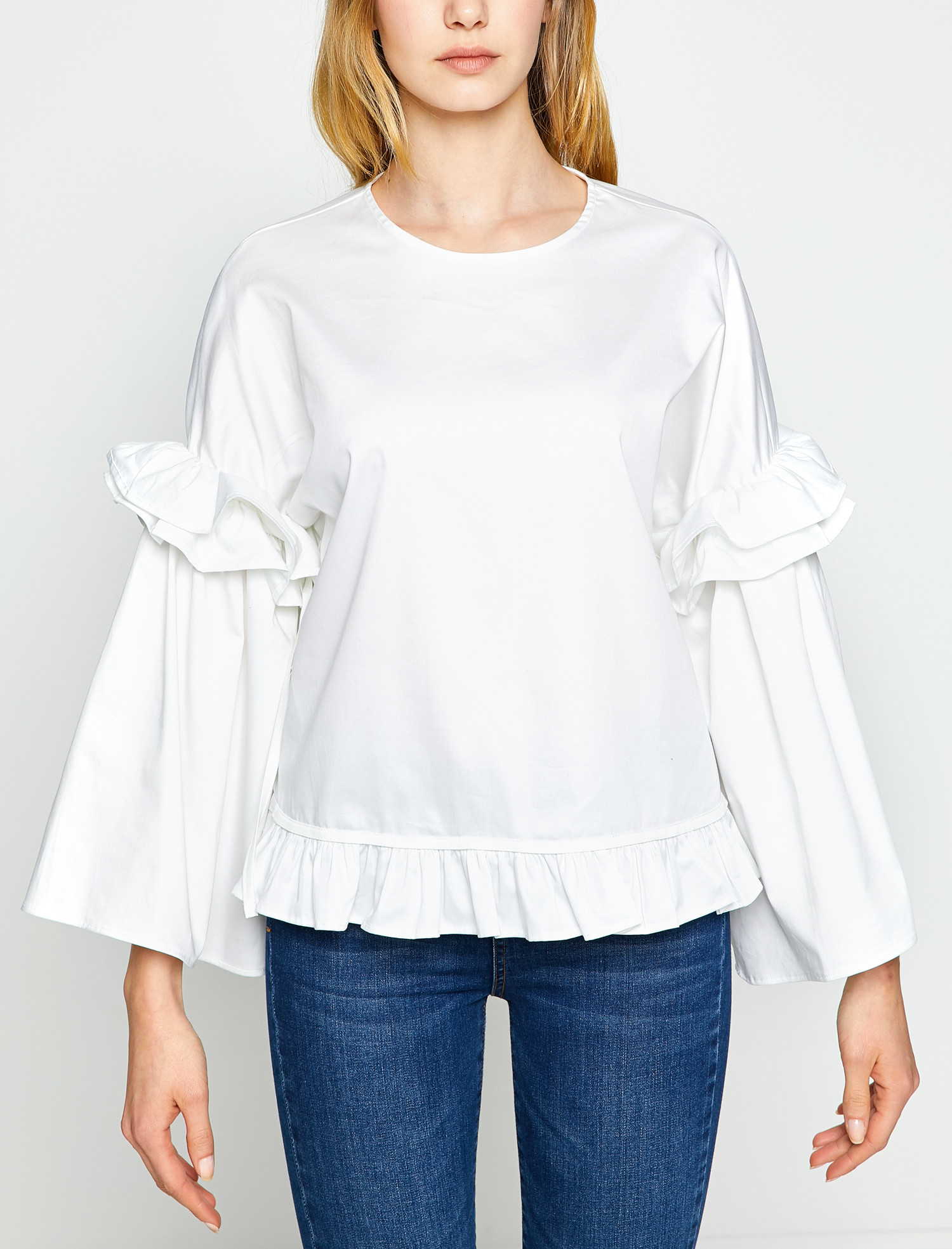 

Блузка Koton 8KAK63084EW 34 White