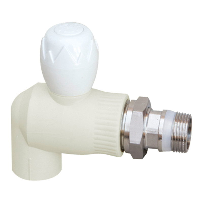 

Кран шаровой радиаторный из PPSU Blue Ocean 20х1/2" угловой
