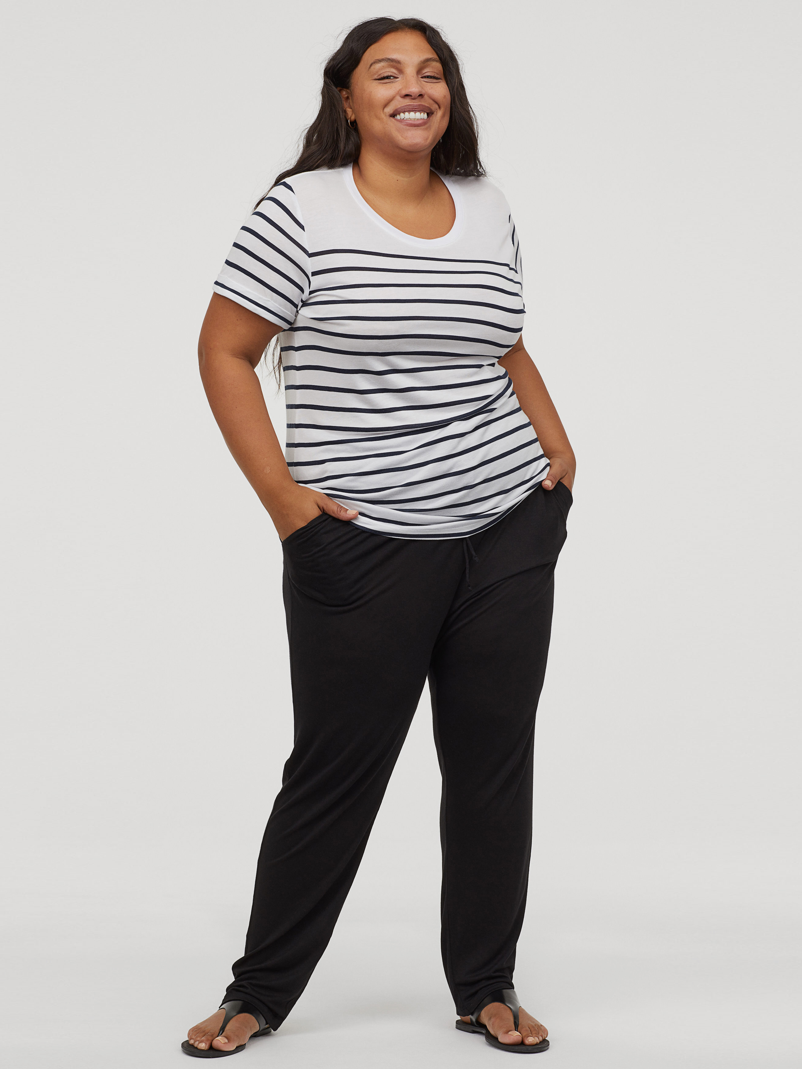 

Брюки H&M 0777626-0 2XL Черные