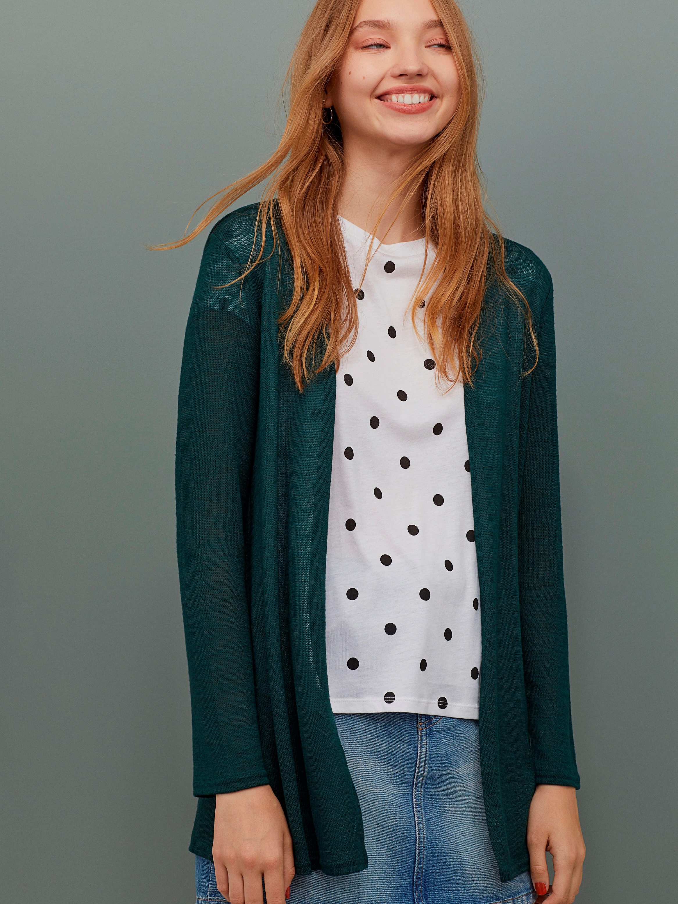 

Кардиган H&M 0679854-0 XL Зеленый