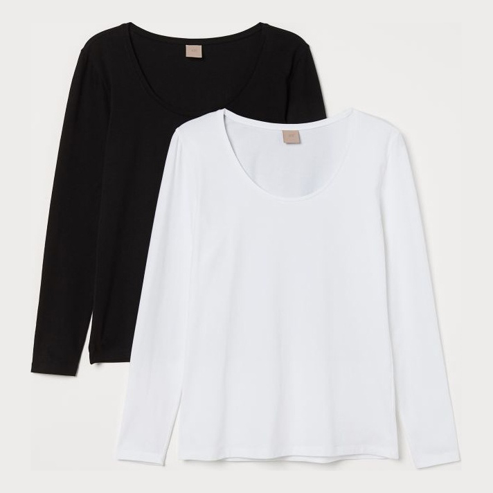 

Лонгслив H&M 0831027 XL 2 шт Разноцветный