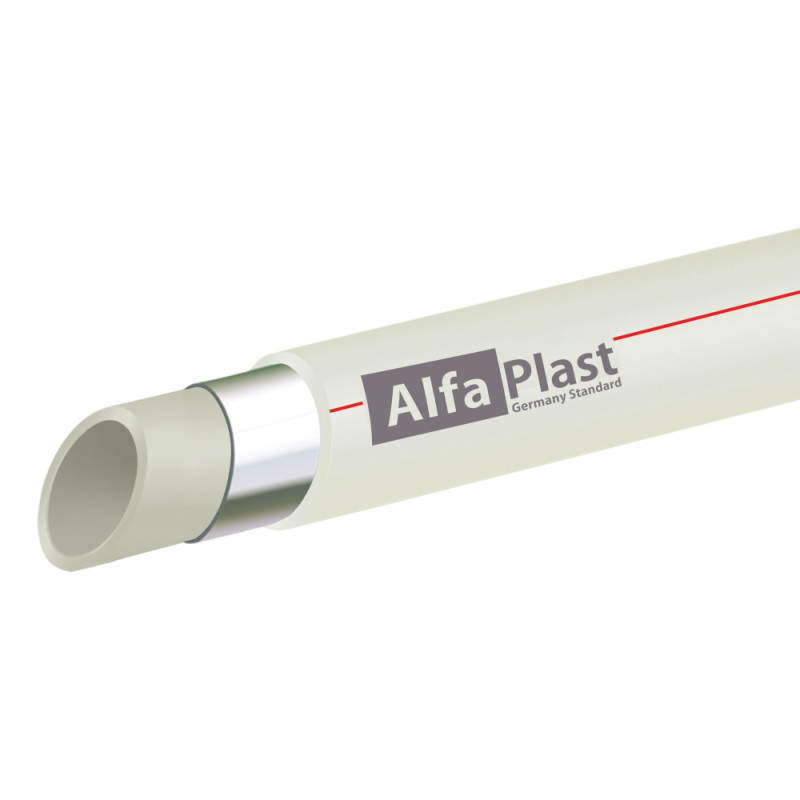 

Труба из PPR Alfa Plast PPR/AL/PPR армированная алюминием 50
