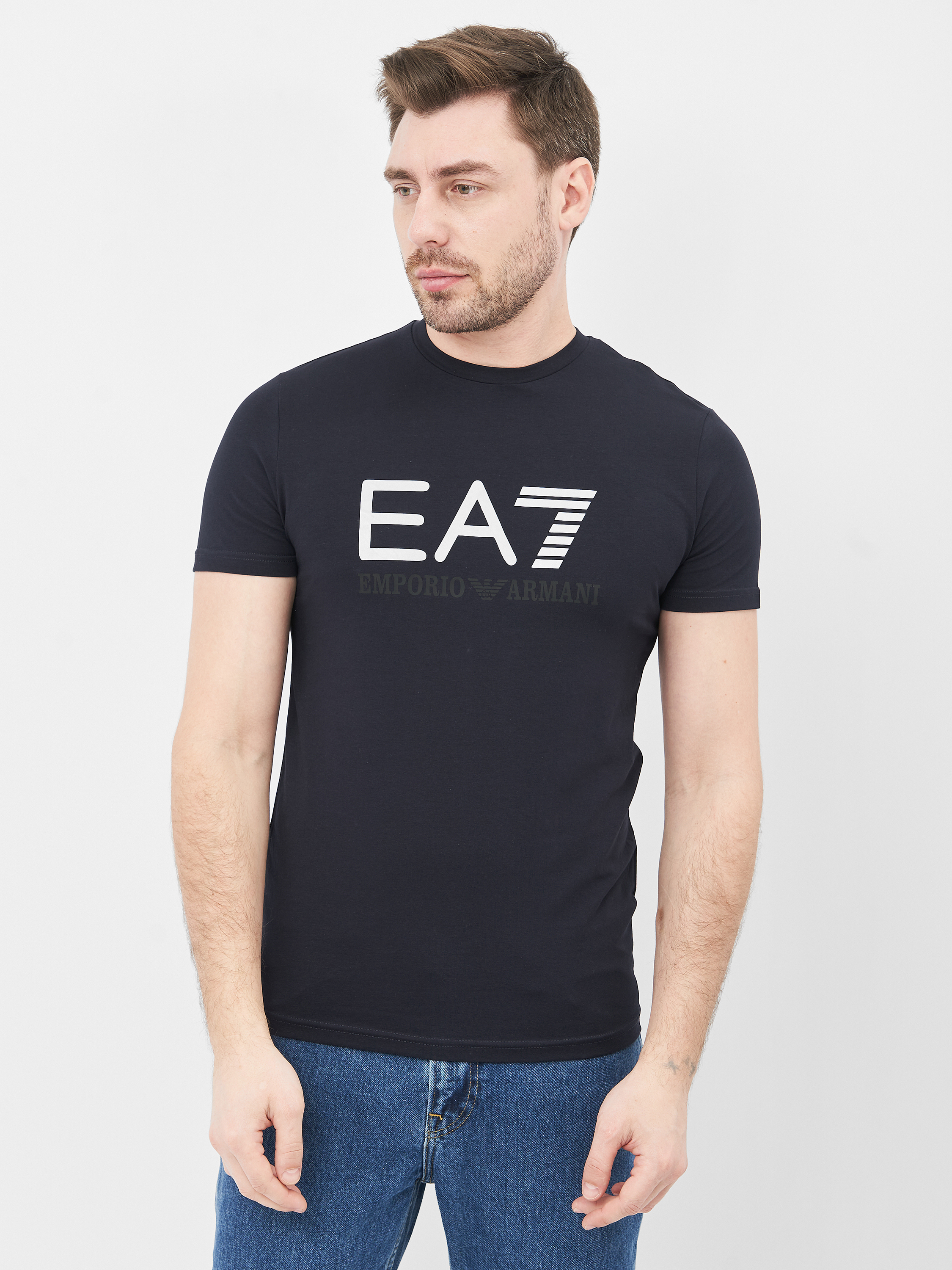 

Футболка EA7 10593.3  (44) Темно-синяя с белым, Футболка EA7 10593.3 S (44) Темно-синяя с белым