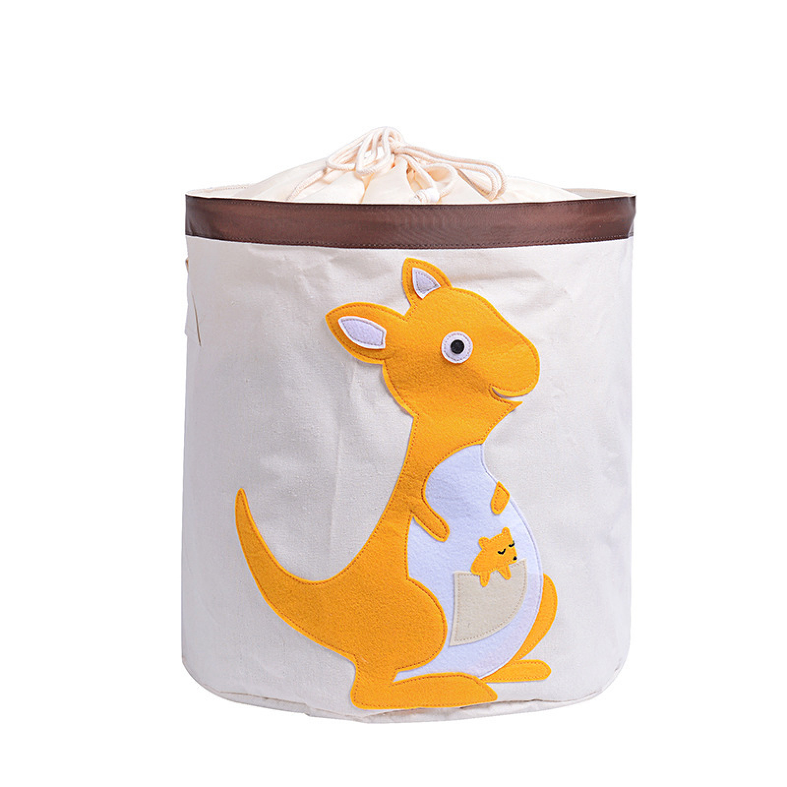 

Корзина для игрушек на завязках белая Кенгуру