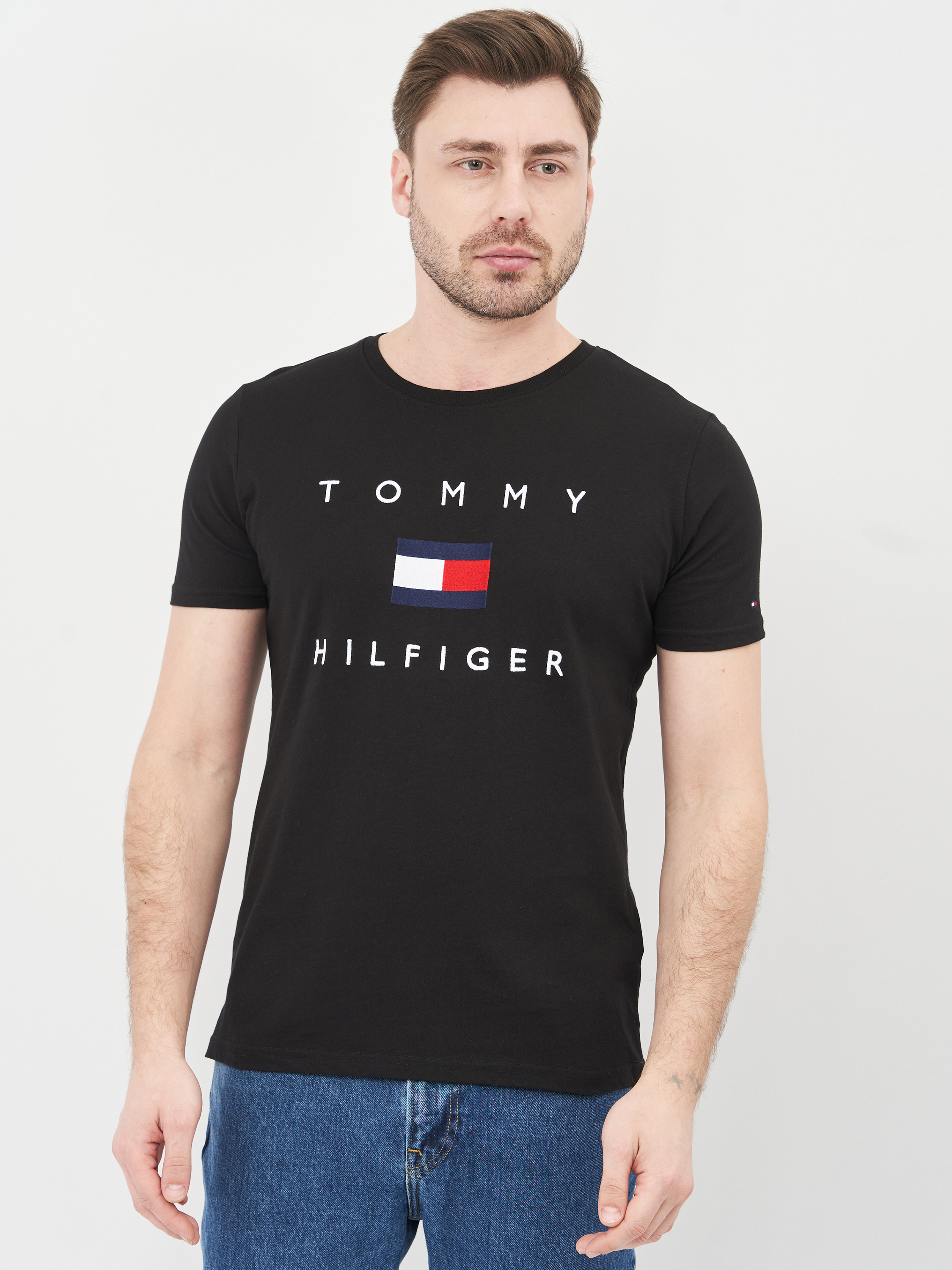 

Футболка Tommy Hilfiger 10641.1  (48) Черная, Футболка Tommy Hilfiger 10641.1 L (48) Черная