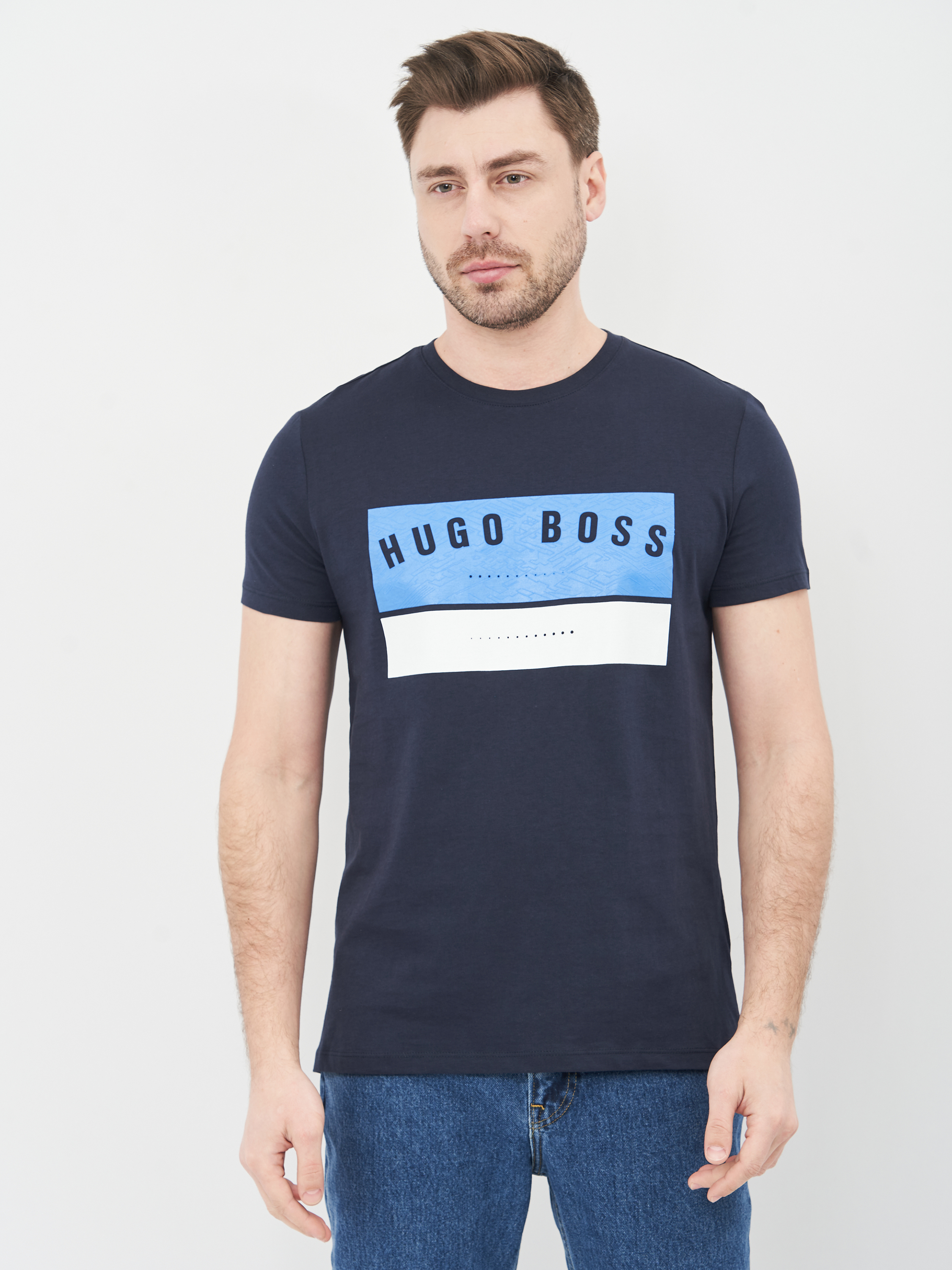 

Футболка Hugo Boss 10652.4 2XL (52) Темно-синяя
