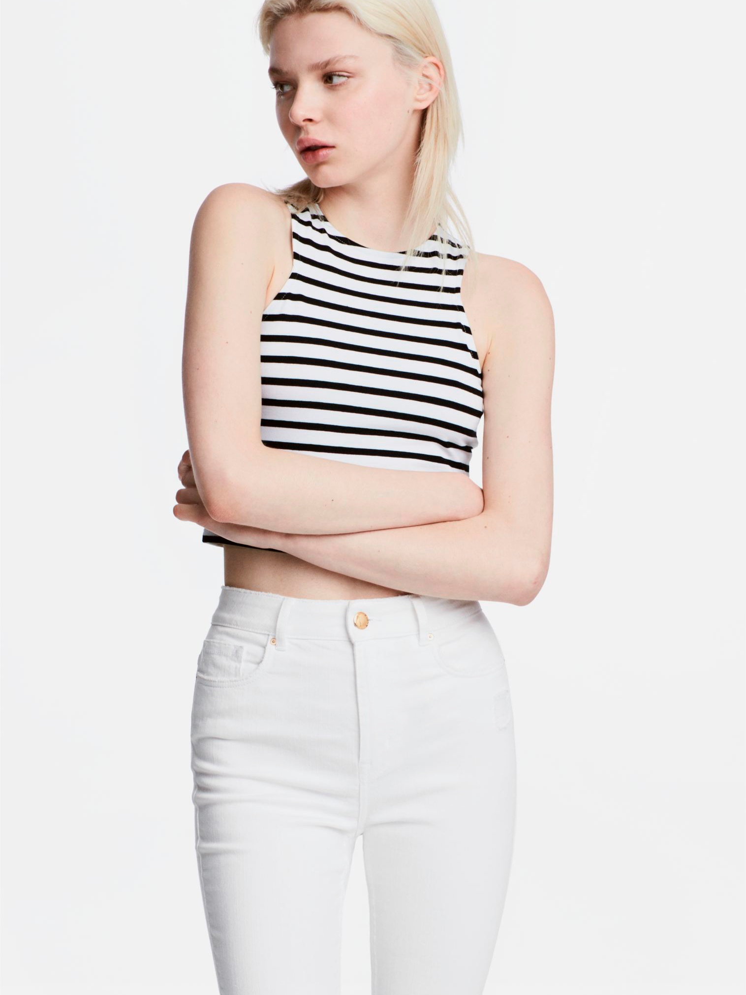 

Топ H&M 0494280-5 M Белый