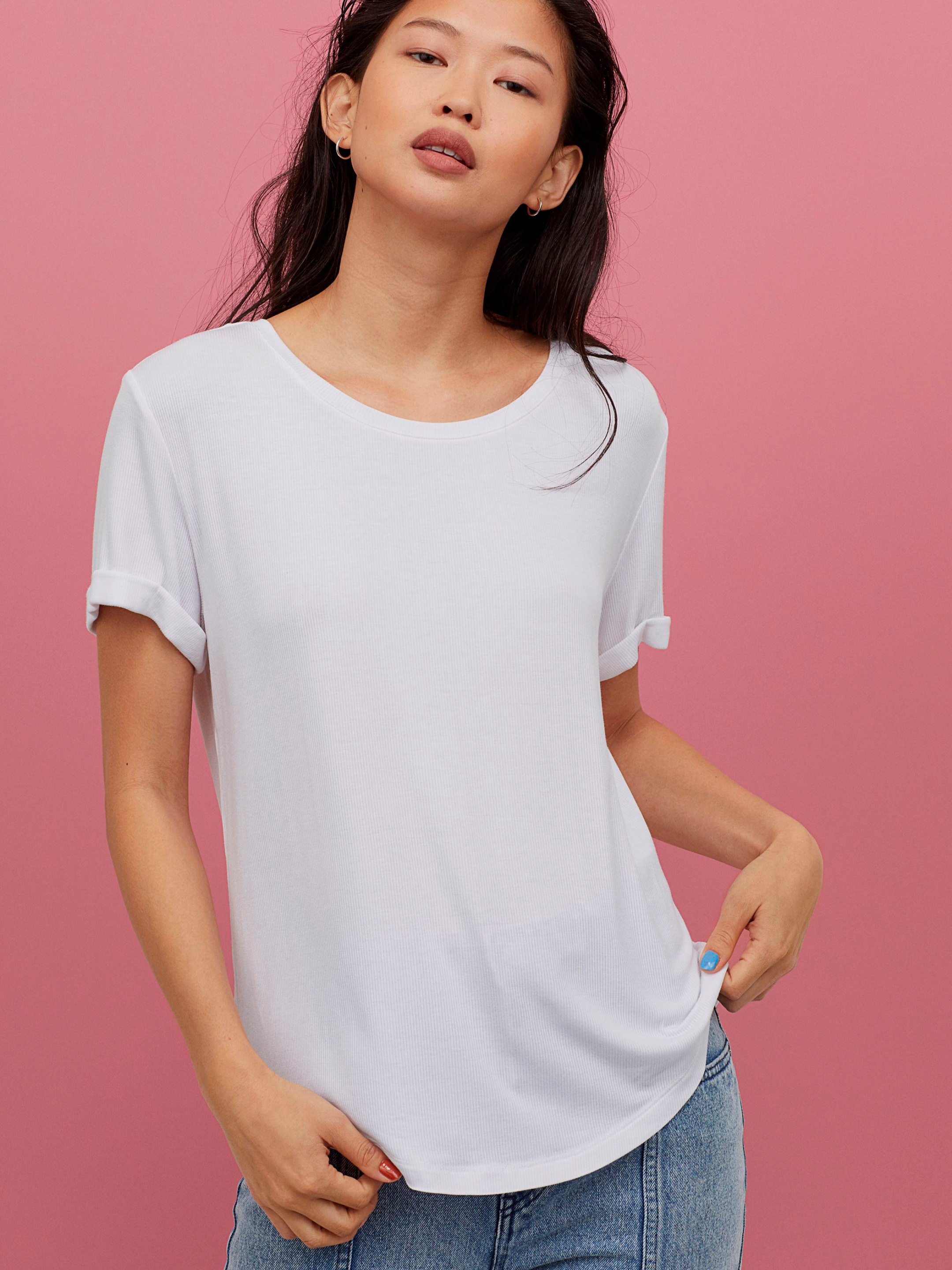 

Футболка H&M 0554598-9 M Белая