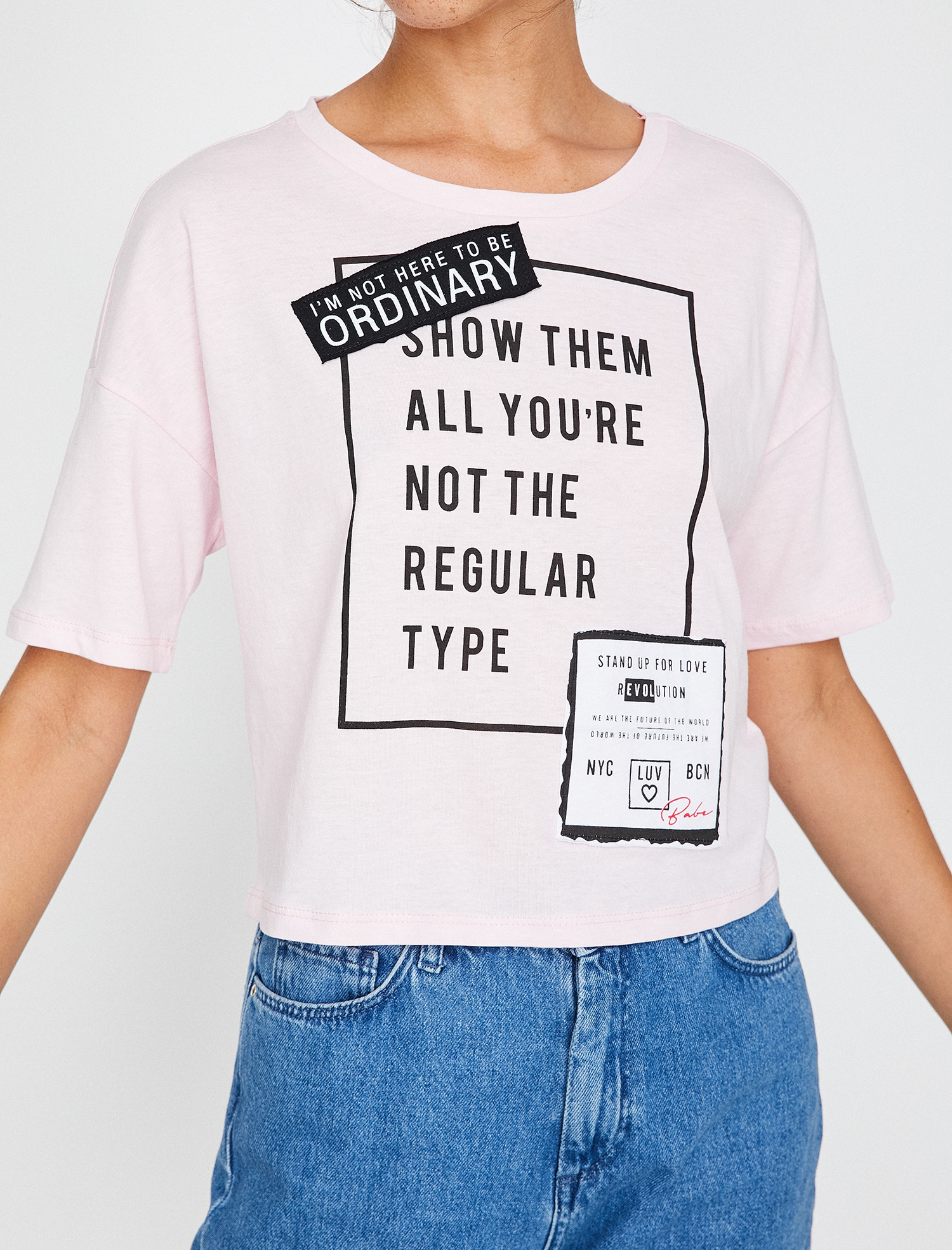 

Футболка Koton 8YAL11186JK  Rose, Футболка Koton 8YAL11186JK S Rose