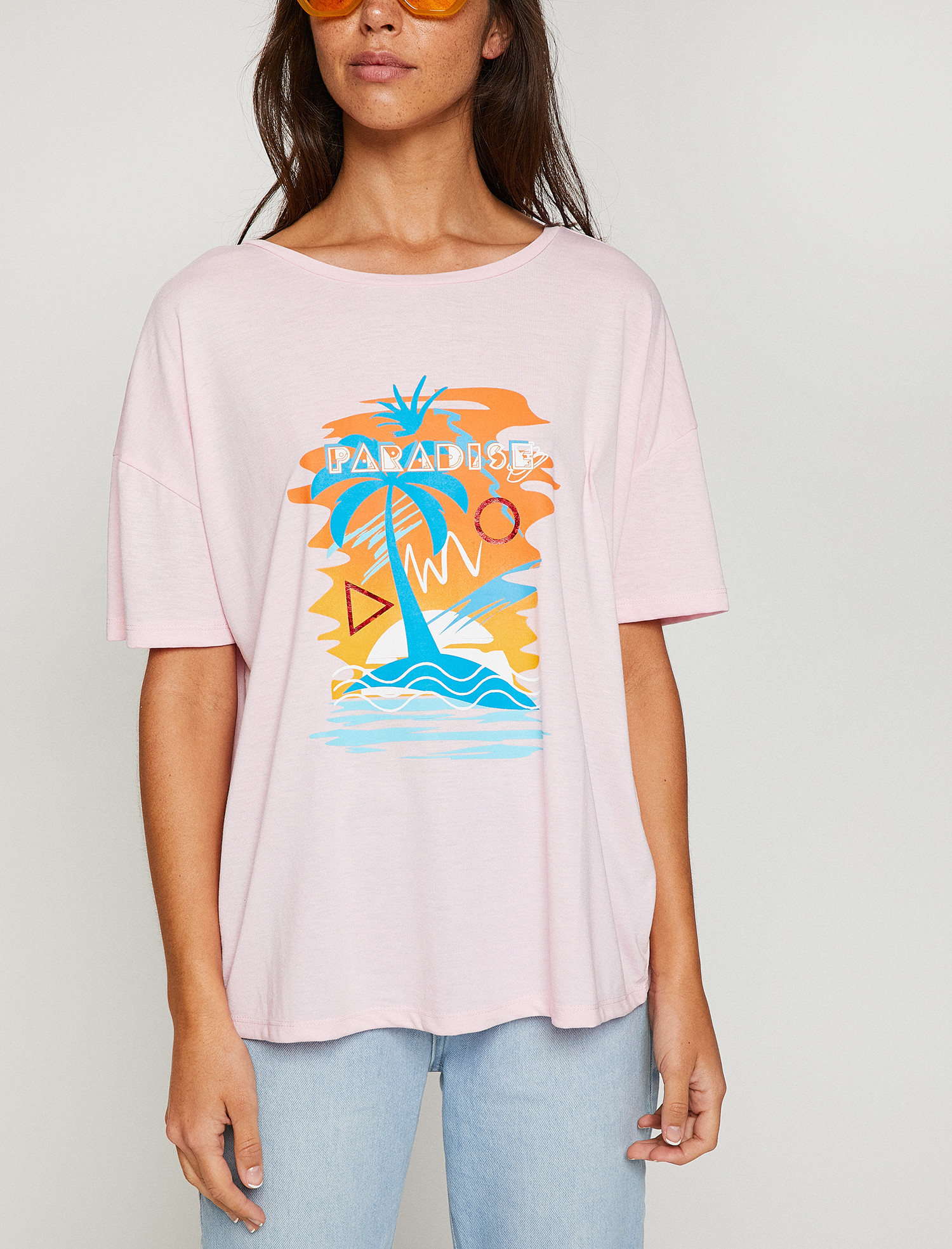 

Футболка Koton 8YAL11985JK  Rose, Футболка Koton 8YAL11985JK M Rose