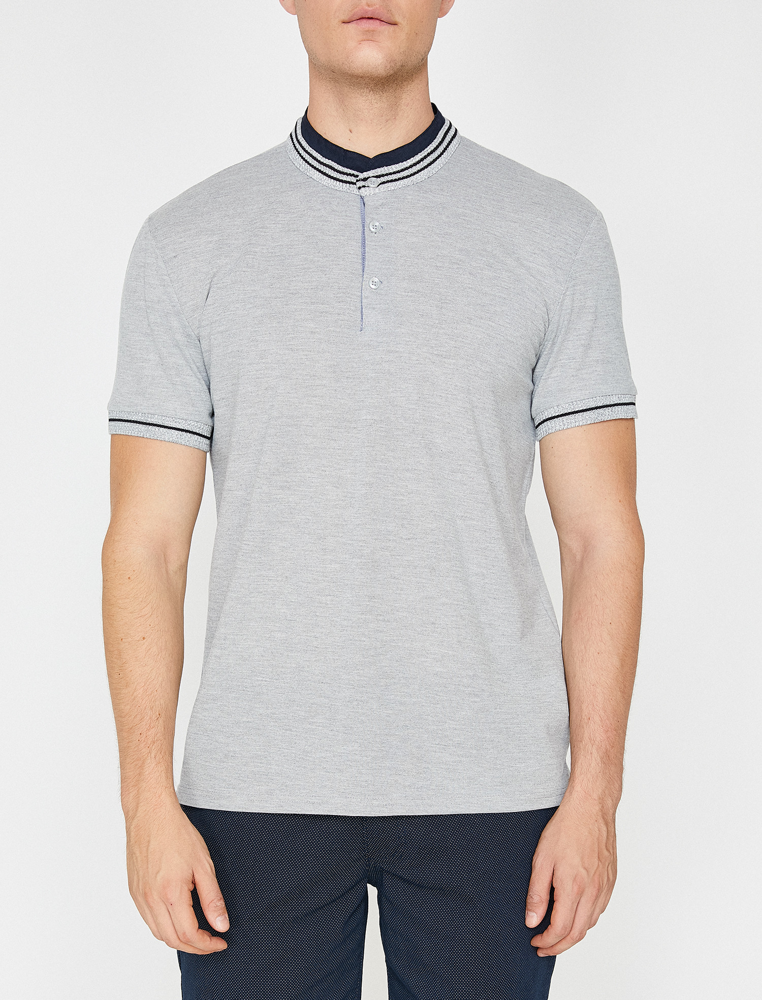 

Поло Koton 8YAM14787OK M Grey