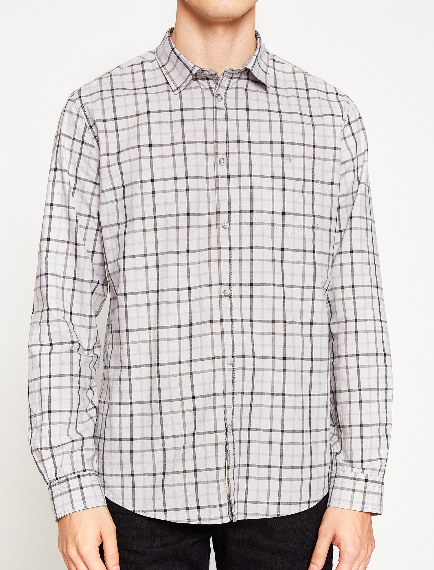 

Рубашка Koton 8KAM65899HW S Grey Check