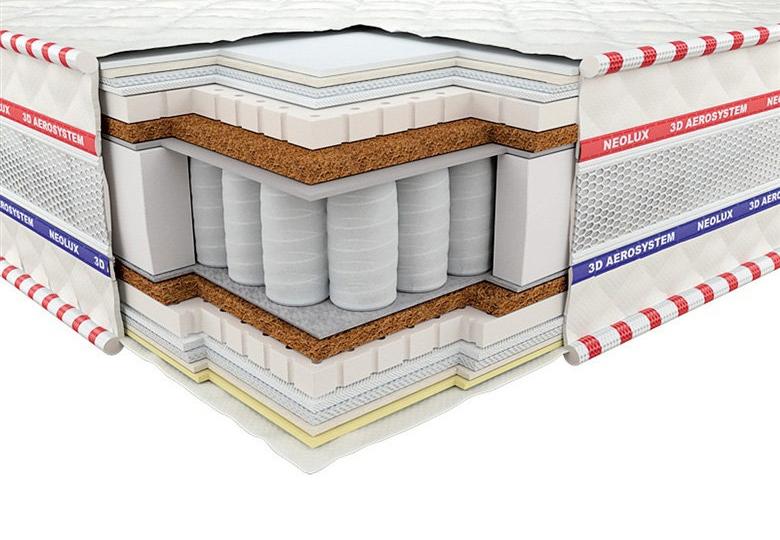 

Ортопедический матрас Neolux 3D Империал Латекс-Кокос Зима-лето PS 120х190