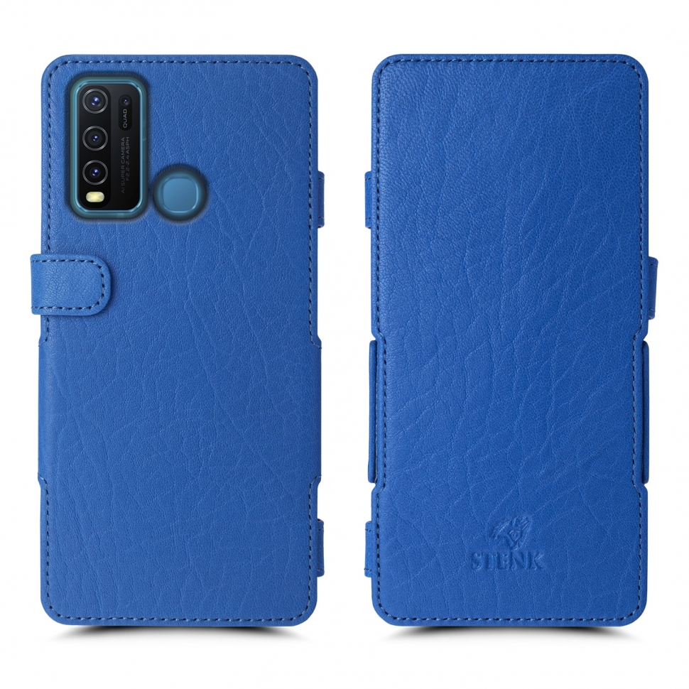 

Чехол книжка Stenk Prime для Vivo Y30 Ярко синий